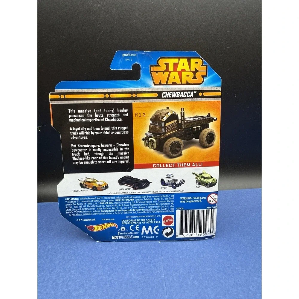 Hot Wheels‎ Star Wars Chewbacca Trailer Car Die-Cast Disney Collectible Toy New